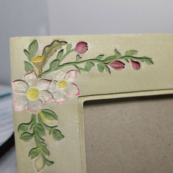 Burnes Ellice Dogwood set of 2 Two 4x6 Picture Frames Wild roses floral - Picture 4 of 6